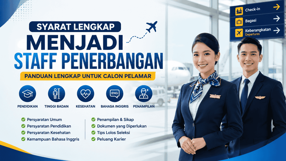 Persyaratan Umum Menjadi Staff Penerbangan