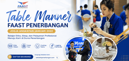 Table Manner FAAST Penerbangan Jogja Angkatan Januari 2022